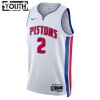 Dres Detroit Pistons Cade Cunningham 2 Nike 2022-23 Association Edition Bijela Swingman - Dječji